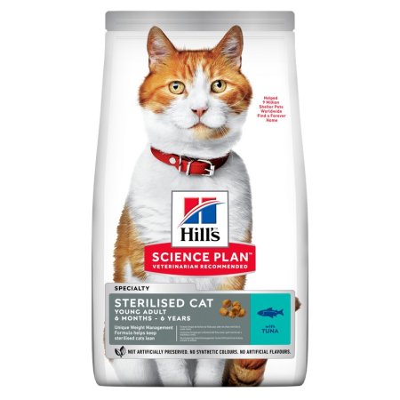 Hill’s Science Plan Feline Young Adult Sterilised Cat Tuna 15 kg