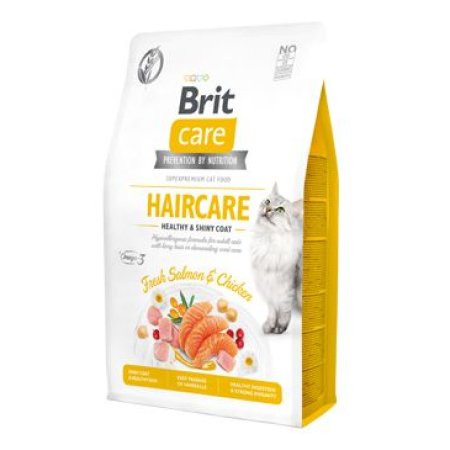 Brit Care Cat GF Haircare Healthy & Shiny Coat 2kg