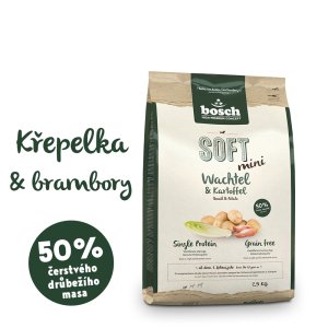 Bosch HPC SOFT Mini Quail & Potato 2,5 kg