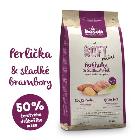 Bosch HPC SOFT Mini Guinea Fowl & Sweet Potato 1 kg