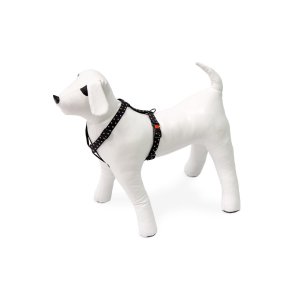 Karlie Postroj ASP Mix&Match čierny motív Trojuholník veľkosť 35-50cm 15mm