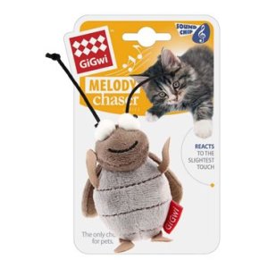 Hračka mačka GiGwi Melody Cvrčok so zvukovým čipom