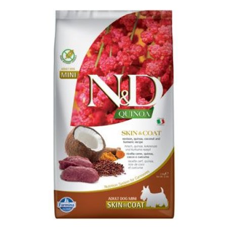 N&D Quinoa DOG Skin & Coat Venison & Coconut Mini 2,5kg