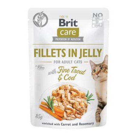 Brit Care Cat Filety v Jelly with Trout&Cod 85g