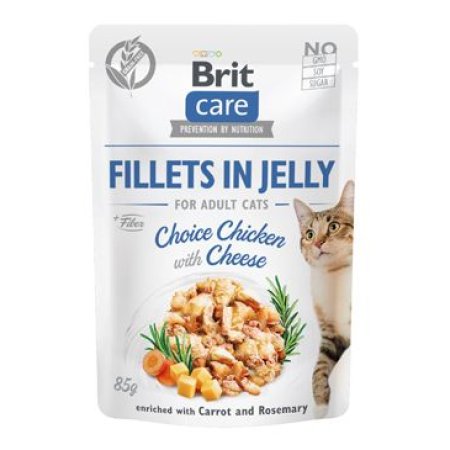 Brit Care Cat Filety v Jelly Chicken&Cheese 85g