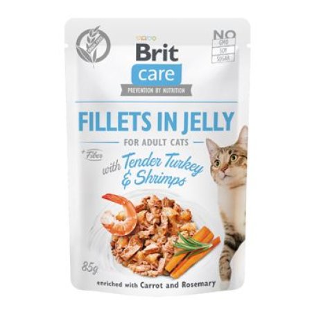 Brit Care Cat Filety v Jelly with Turkey&Shrimps 85g