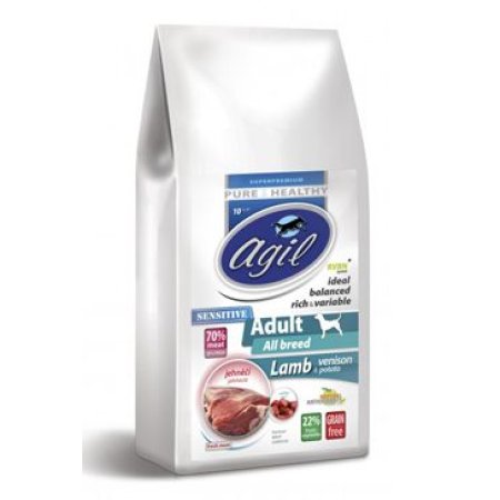 Agil Adult Sensitive Grain Free Lamb, Venision 10kg