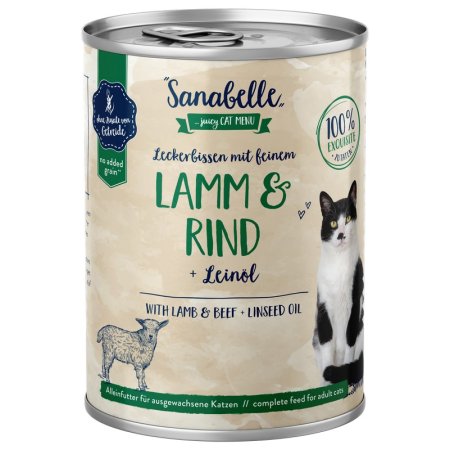 Bosch Cat Sanabelle Wet Food with Lamb & Beef 0,4 kg