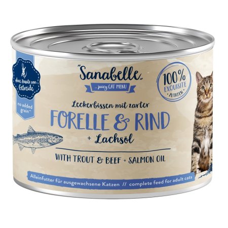 Bosch Cat Sanabelle Wet Food with Trout & Beef 0,195 kg