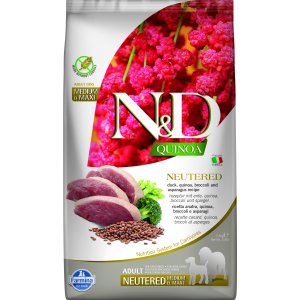 N&D Quinoa DOG Neutered M/L Duck&Broccoli&Asp. 2,5kg