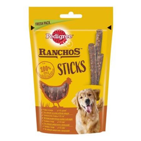 Pedigree Pochúťka Ranchos Sticks kurací tyčinky 60g
