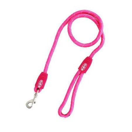 Vodítko BUSTER Reflective lanové 120cm/13mm ružové