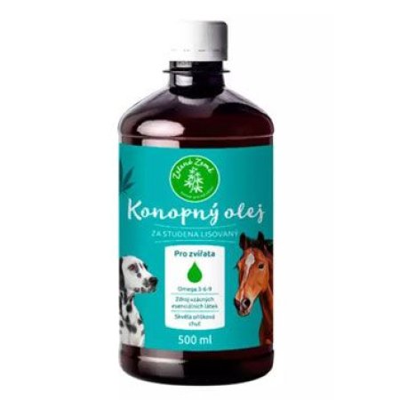 Konopný olej pre zvieratá 500ml