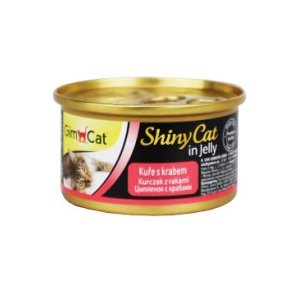 Gimpet mačka konz. ShinyCat kurá + krab 70g