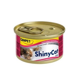 Gimpet mačka konz. ShinyCat kurá + krab 70g