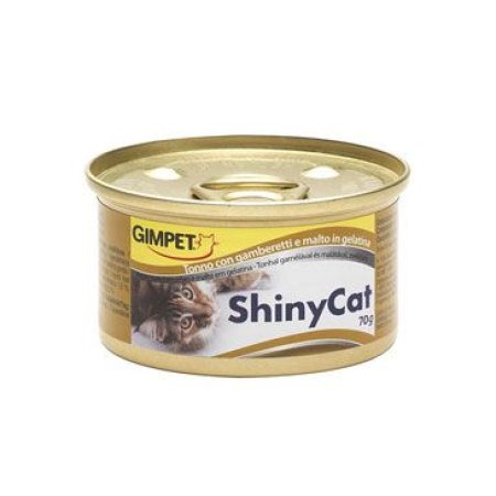 Gimpet mačka konz. ShinyCat tuniak + kreveta + maltóza 70g