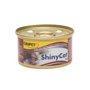 Gimpet mačka konz. ShinyCat kurá + kreveta + maltóza 70g