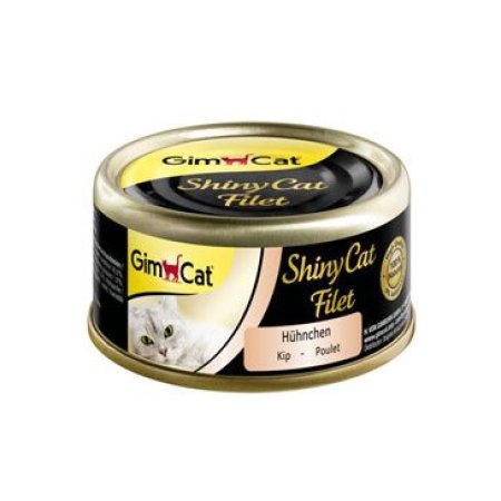 Gimpet mačka konz. ShinyCat filet kurá vo vývare 70g