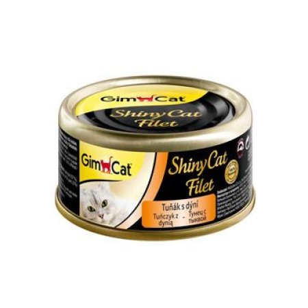 Gimpet mačka konz. ShinyCat filet tuniak s dýňou 70g