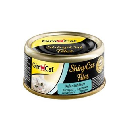 Gimpet mačka konz. ShinyCat filet kurá s tuniakom 70g