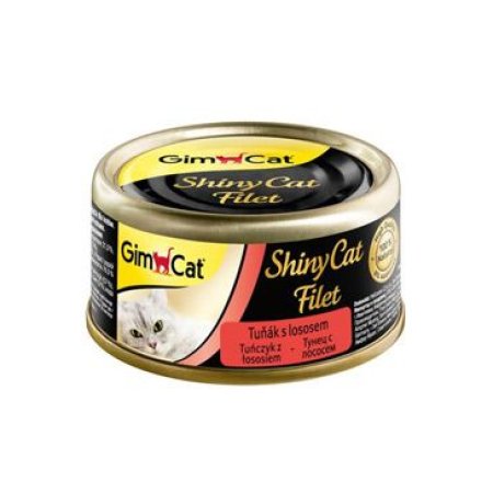 Gimpet mačka konz. ShinyCat filet tuniak s lososom 70g