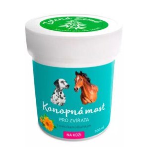 Konopná masť na koži pre zvieratá 100ml
