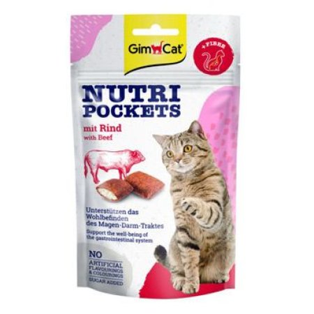 Gimcat Nutri Pockets s hovädzím 60 g