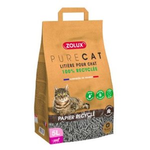 Podstielka PURECAT recyklovaná papierová 5l Zolux