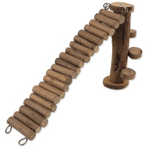 Small Animal Preliezačka drevená so schodíkmi 19 x 30 cm 