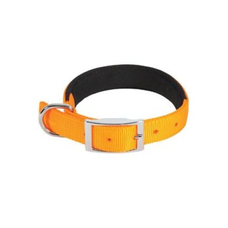 Obojok pes SOFT NYLON oranžový 25mm/55cm Zolux