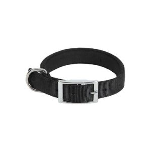 Obojok pes SOFT NYLON čierny 25mm/60cm Zolux