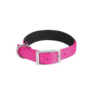 Obojok pes SOFT NYLON ružový 25mm/60cm Zolux