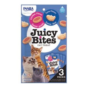 Chúru Cat Juicy Bites Chicken&Tuna Flavor 3x11,3g