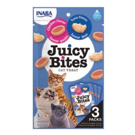 Chúru Cat Juicy Bites Chicken&Tuna Flavor 3x11,3g