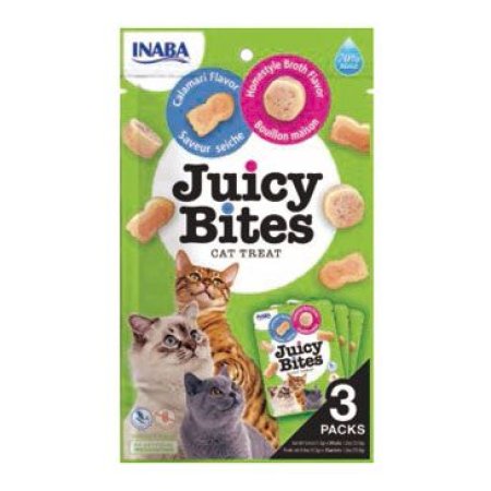 Chúru Cat Juicy Bites Broth&Calamari Flavor3x11,3g
