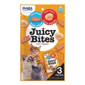 Chúru Cat Juicy Bites Fish & Clam Flavor 3x11,3g