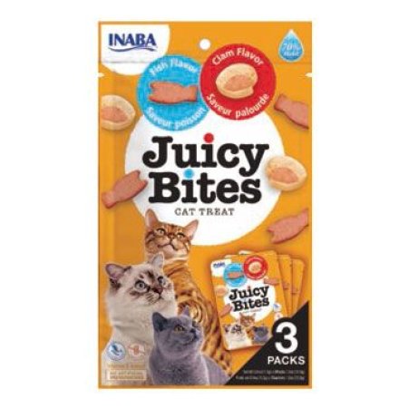 Chúru Cat Juicy Bites Fish & Clam Flavor 3x11,3g