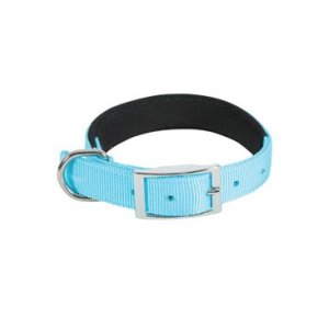Obojok pes SOFT NYLON tyrkysový 20mm/40cm Zolux