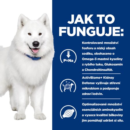 Hill’s Prescription Diet k/d + Mobility Starostlivosť o obličky granule pre psov 12 kg