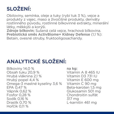 Hill’s Prescription Diet k/d + Mobility Starostlivosť o obličky granule pre psov 12 kg