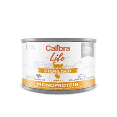 Calibra Cat Life konz.Sterilised Turkey 200g