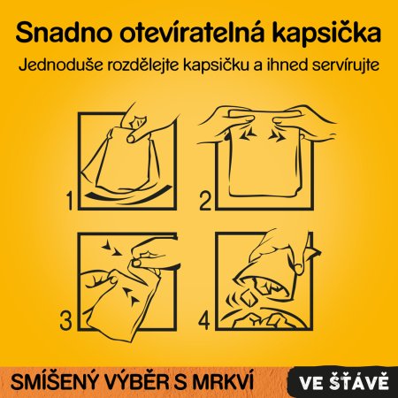 PEDIGREE vrecko s hovädzím s jahňacím a morčacím v šťave 4pack 400 g