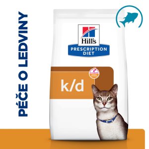 Hill’s Prescription Diet k/d Starostlivosť o obličky granule pre mačky s tuniakom 1.5 kg
