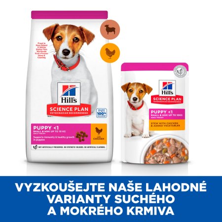Hill’s Science Plan granule pre šteňatá malých plemien s jahňacím a ryžou 1.5 kg