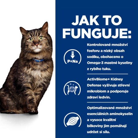 Hill’s Prescription Diet k/d Early Stage Starostlivosť o obličky granule pre mačky 3 kg