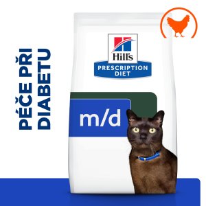 Hill’s Prescription Diet m/d Starostlivosť pri cukrovke granule pre mačky 3 kg