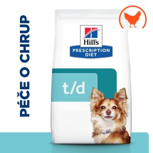 Hill’s Prescription Diet t/d Mini Starostlivosť o zuby granule pre psov malých plemien 3 kg