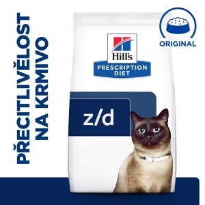 Hill’s Prescription Diet z/d Alergia a starostlivosť o kožu granule pre mačky 6 kg
