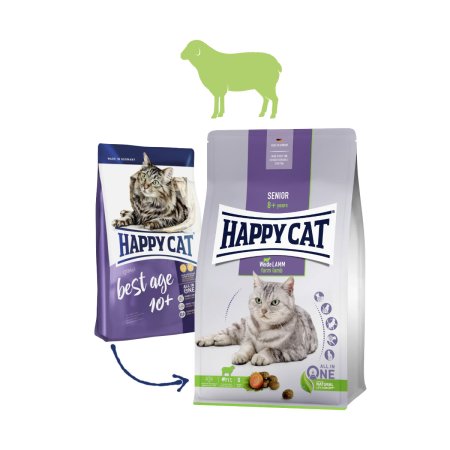 Happy Cat Senior Weide-Lamm / Jahňacie 300 g