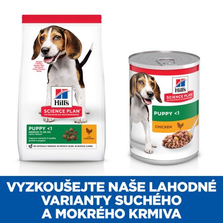 Hill’s Science Plan konzerva pre šteňatá malých plemien s kuracím 370 g